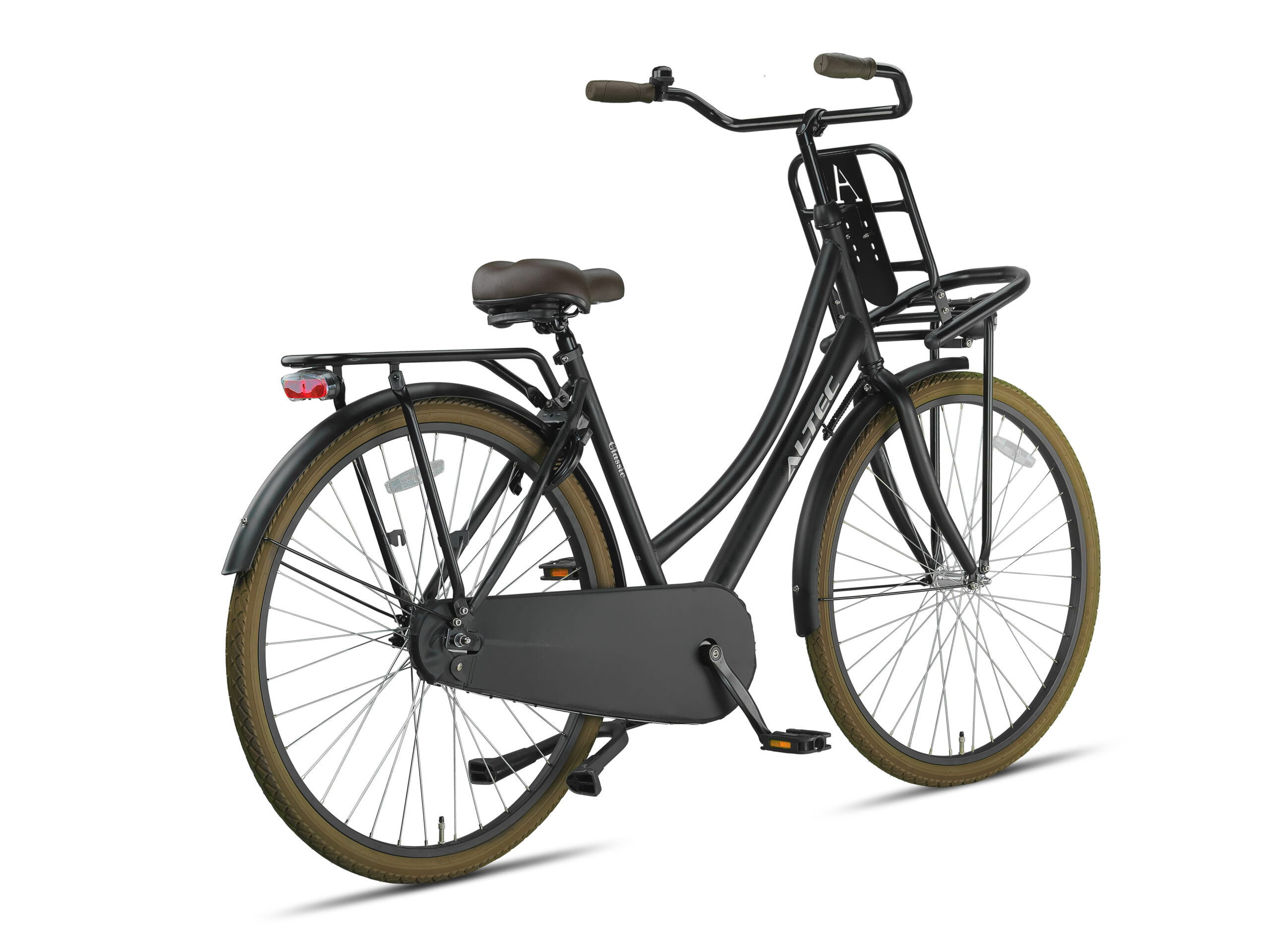 Altec Classic Mat Zwart Transportfiets 28 inch detail