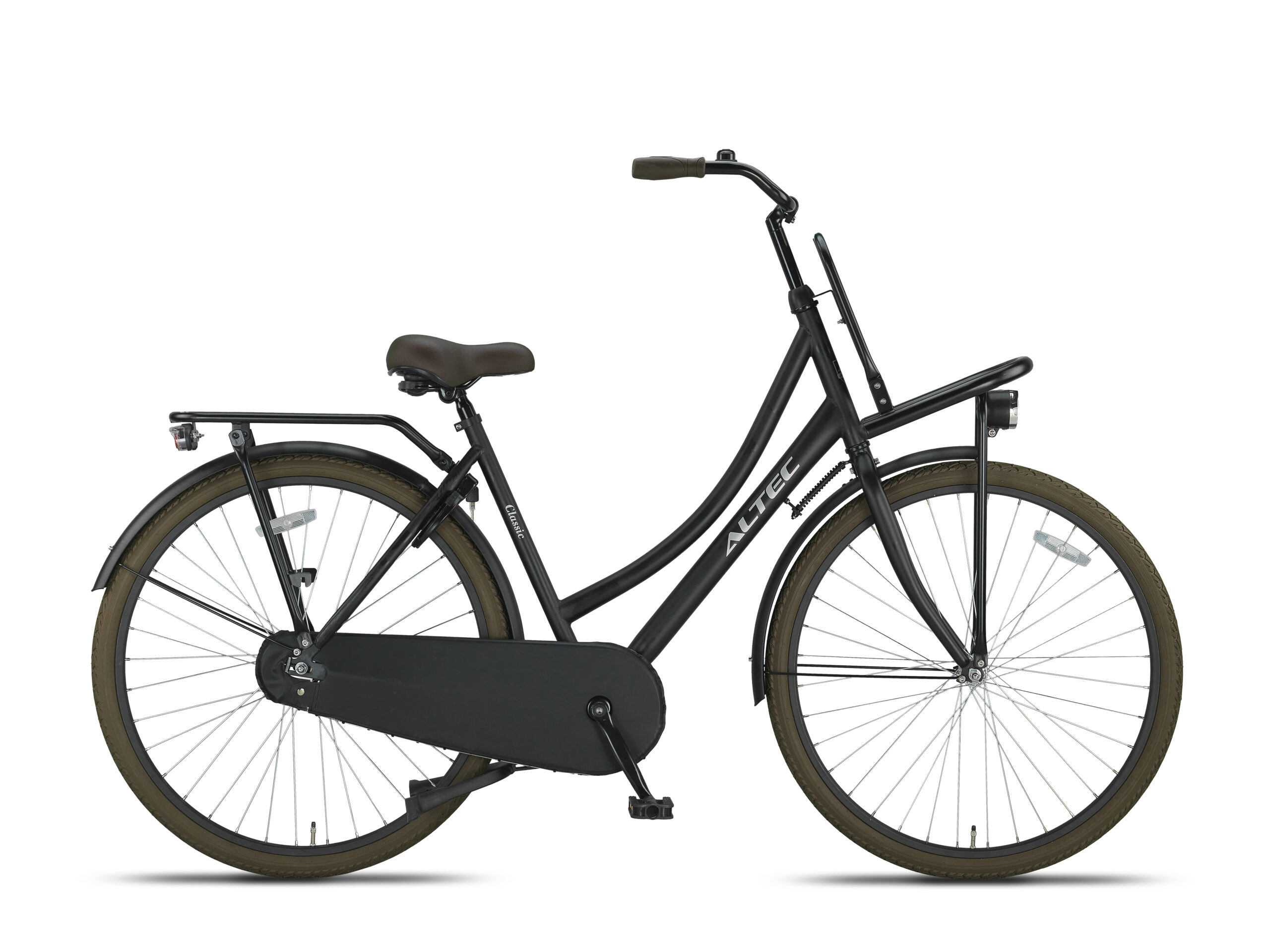 Altec Classic Mat Zwart Transportfiets 28 inch