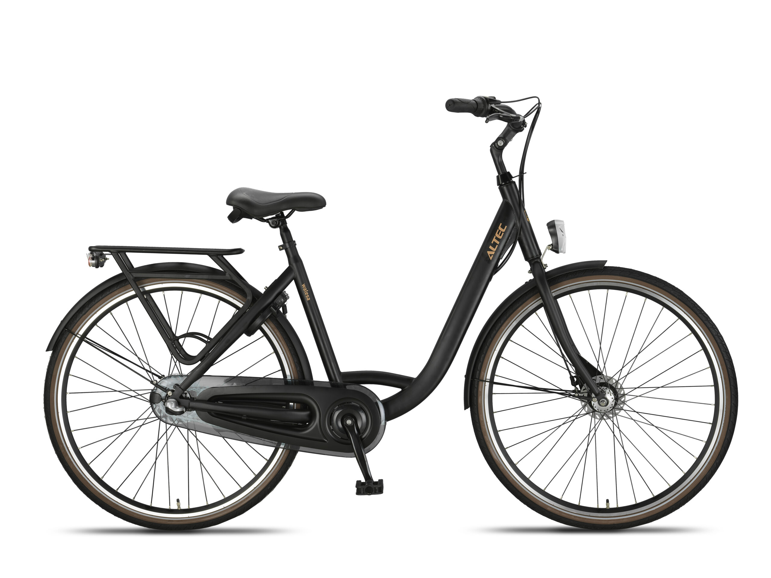 Altec Walesa Damesfiets 28 inch N-3 55 cm Mat Zwart - Altec damesfiets