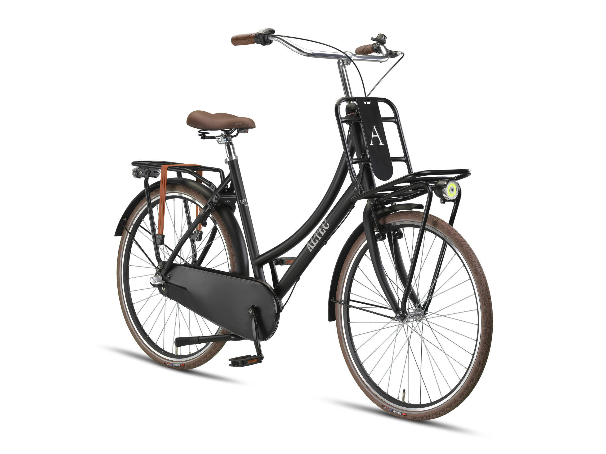 Altec Vintage Transportfiets 28 inch Mat Zwart zijaanzicht
